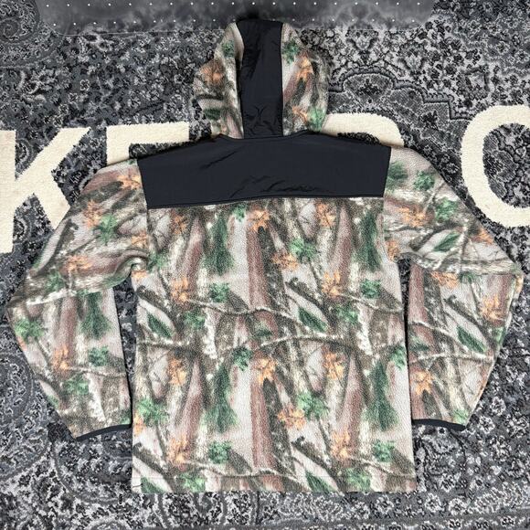 Eddie Bauer X Asap Rocky I/4 Zip Camouflage Fleece Hoodie Men’s Sz S Preowned - Picture 3 of 4